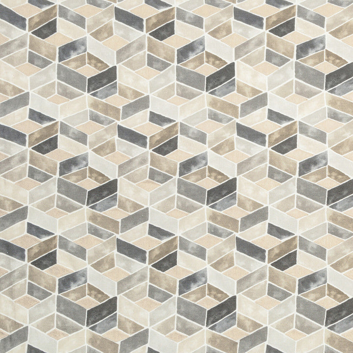 Tesserae Pewter by Kravet Couture Designer Fabric MODERN COLORS-SOJOURN COLLECTION LINEN - 77%;ACRYLIC - 23% India LIGHT Horizontal: 13.4 and Vertical: 13.2 53.5 - Swanky Fabrics -