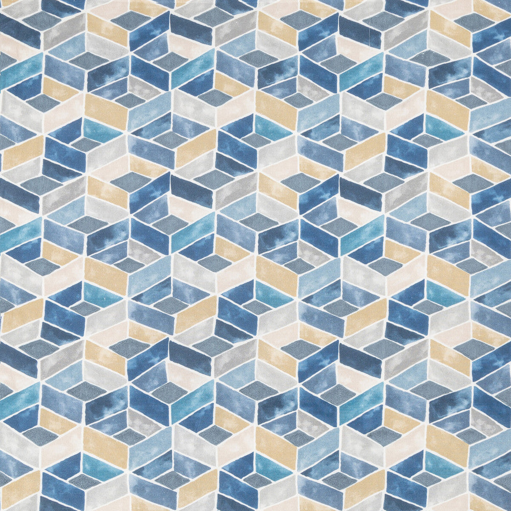 Tesserae Ocean by Kravet Couture Fabric MODERN COLORS-SOJOURN COLLECTION LINEN - 77%;ACRYLIC - 23% India - Horizontal: 13.4 and Vertical: 13.2 53.5 - Fabric Carolina -