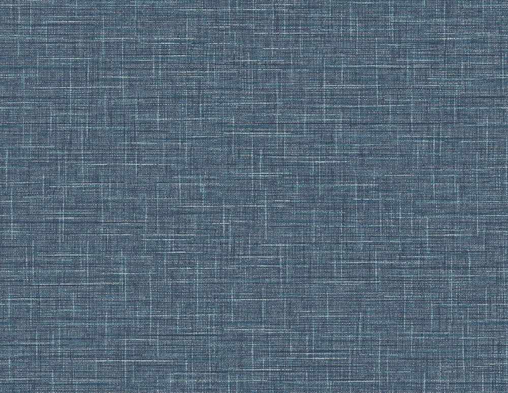 Grasmere Weave Faded Cobalt by Seabrook Wallpaper Tedlar Textures United States 60.75 0" 27" - Fabric Carolina -