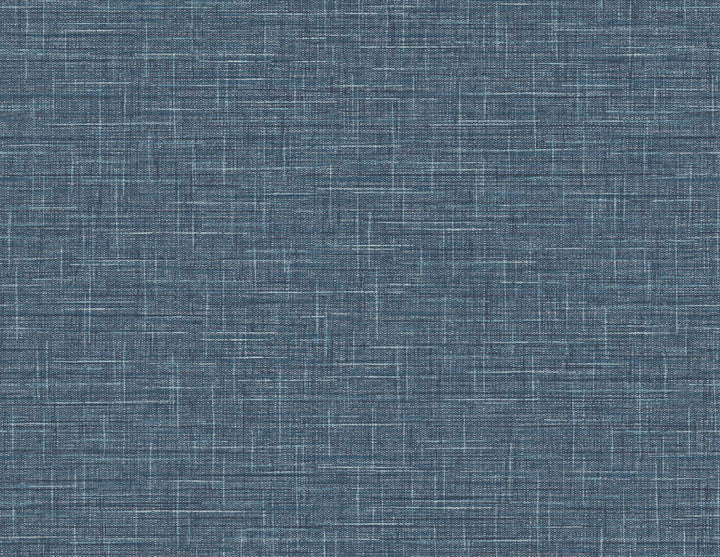 Grasmere Weave Faded Cobalt by Seabrook Wallpaper Tedlar Textures United States 60.75 0" 27" - Fabric Carolina -