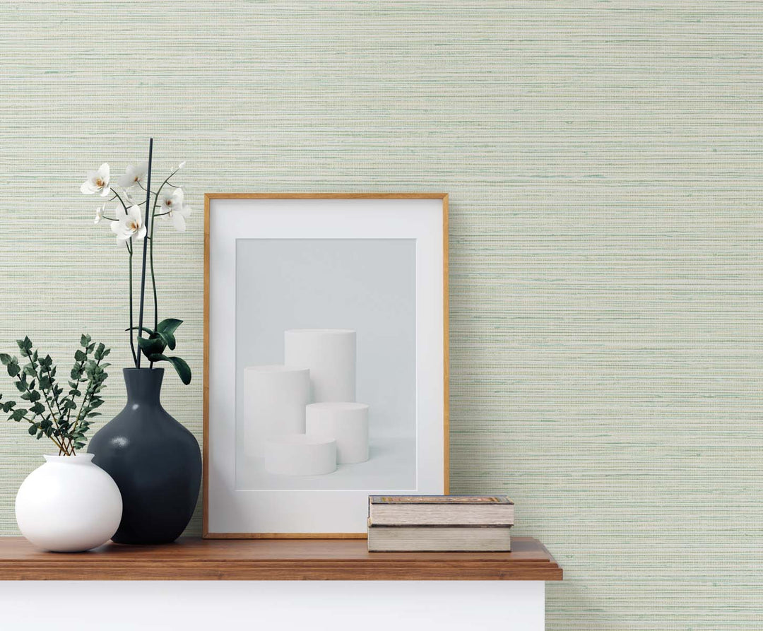 Edmond Faux Sisal Ripe Avocado TG60346 by DuPont Designer Wallpaper