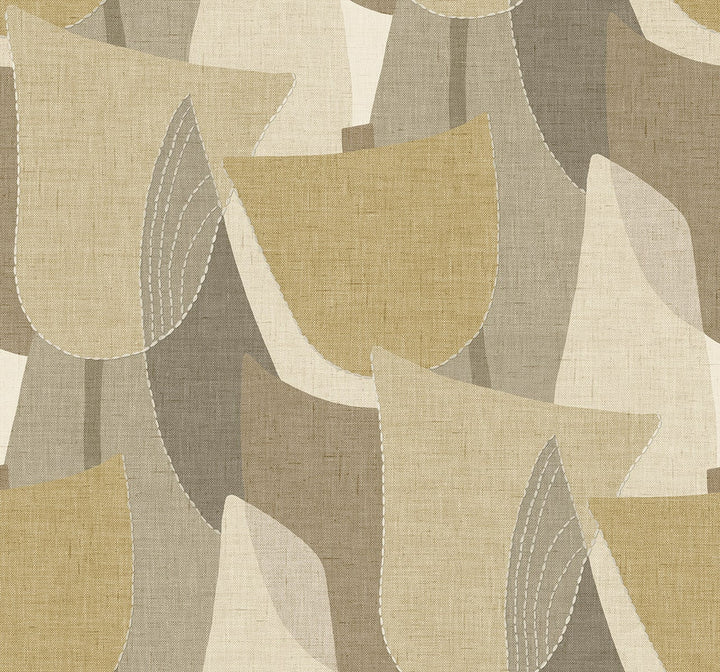 Mosley Tulips Dune by Seabrook Wallpaper Fibers and Threads United States 60.75 25.2" 27" - Fabric Carolina -