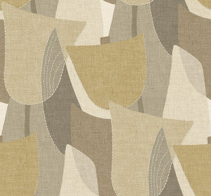 Mosley Tulips Dune by Seabrook Wallpaper