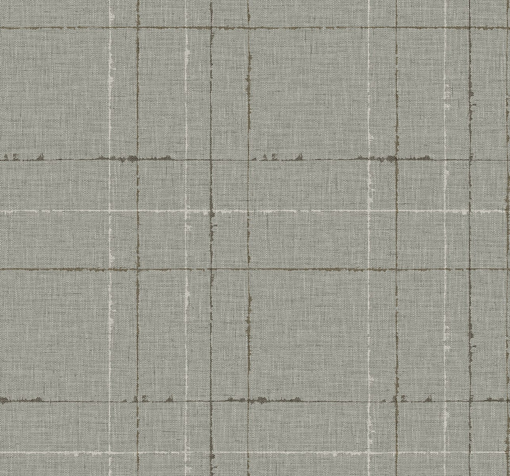Gorton Plaid Ash by Seabrook Wallpaper Fibers and Threads United States 60.75 12.6" 27" - Fabric Carolina -
