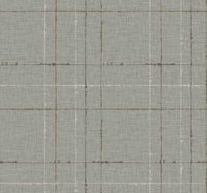 Gorton Plaid Ash by Seabrook Wallpaper