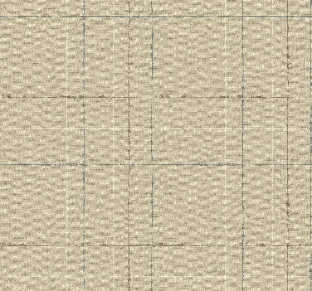 Gorton Plaid Hazel by Seabrook Wallpaper Fibers and Threads United States 60.75 12.6" 27" - Fabric Carolina -