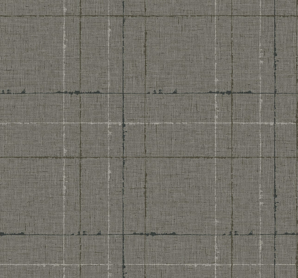 Gorton Plaid Mocha by Seabrook Wallpaper Fibers and Threads United States 60.75 12.6" 27" - Fabric Carolina -