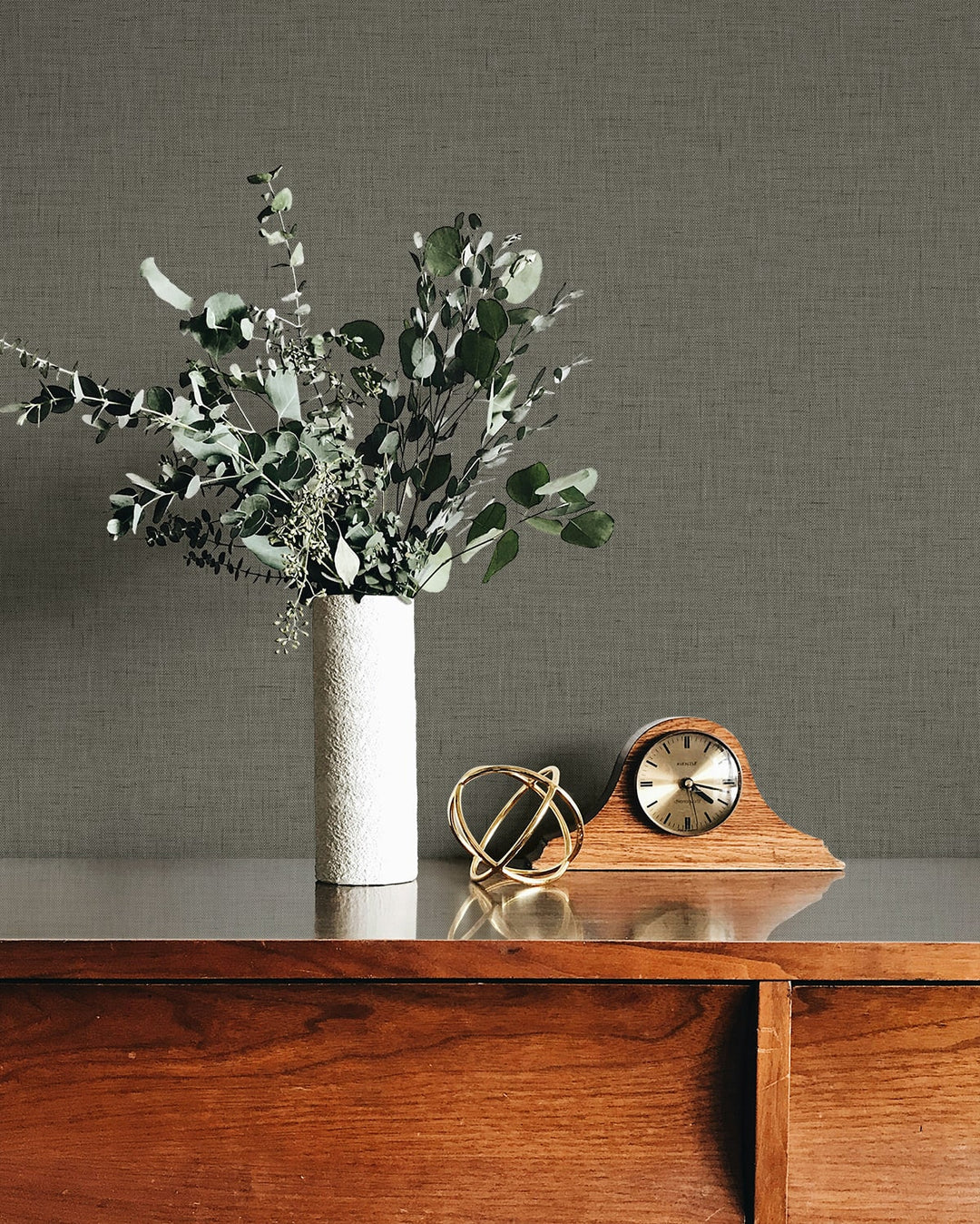 Stretford Linen Shadow TH90245 by Seabrook Designs Designer Wallpaper