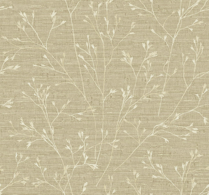 Withington Branch Sugar by Seabrook Wallpaper Fibers and Threads United States 60.75 25.2" 27" - Fabric Carolina -