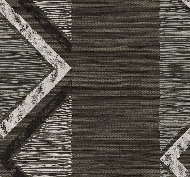 Beswick Chevron Shadow by Seabrook Wallpaper Fibers and Threads United States 60.75 25.2" 27" - Fabric Carolina -