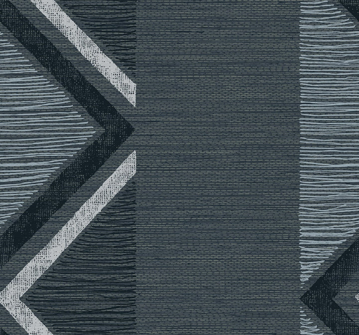 Beswick Chevron Derya by Seabrook Wallpaper Fibers and Threads United States 60.75 25.2" 27" - Fabric Carolina -