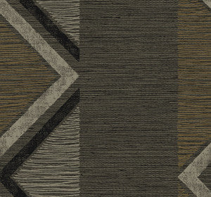 Beswick Chevron Roasted Coffee by Seabrook Wallpaper