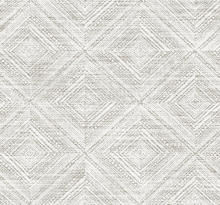 Leigh Diamond Fog by Seabrook Wallpaper Fibers and Threads United States 60.75 25.2" 27" - Fabric Carolina -