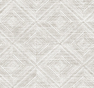 Leigh Diamond Fog by Seabrook Wallpaper