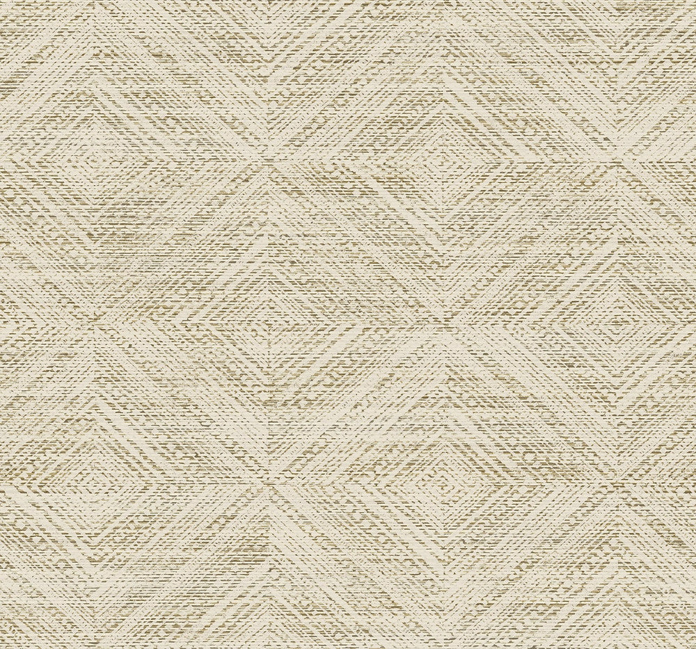 Leigh Diamond Cappuccino by Seabrook Wallpaper Fibers and Threads United States 60.75 25.2" 27" - Fabric Carolina -