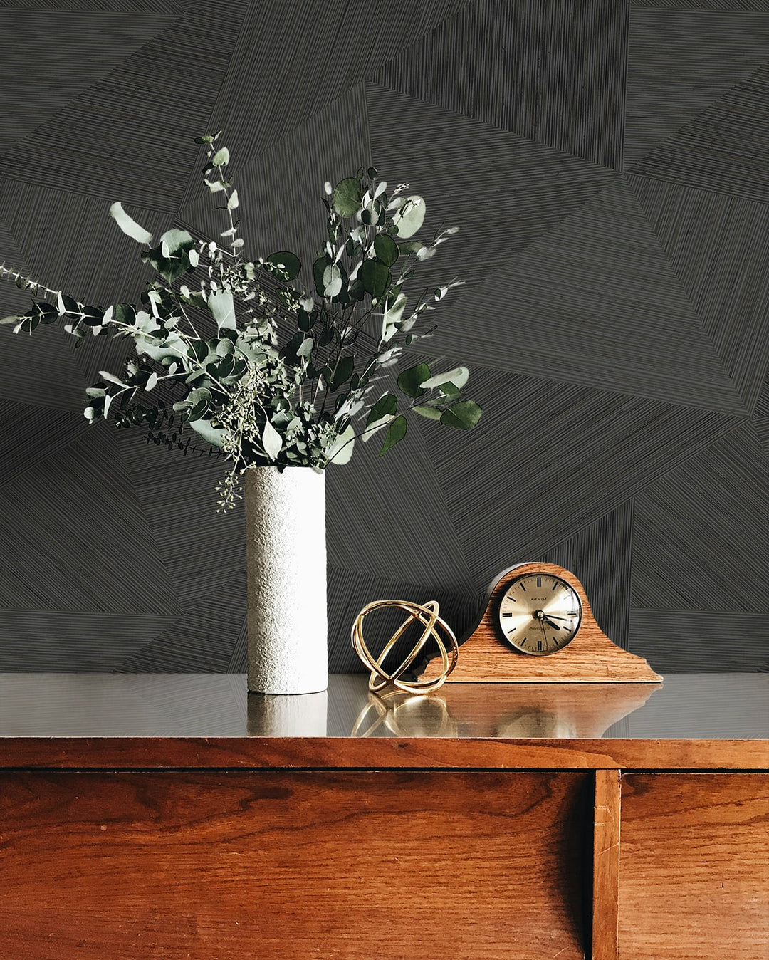 Middleton Charcoal TH92500 by Seabrook Designs Designer Wallpaper