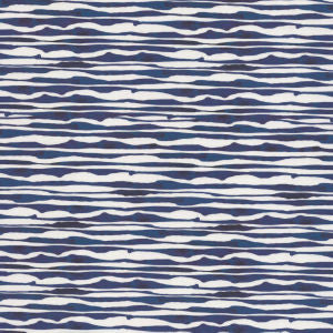 Thai Navy by Norbar Designer Fabric SUNTASTIC 100% ACRYLIC ITALY 12 1/4"V 12 1/2"H 63 - Swanky Fabrics -