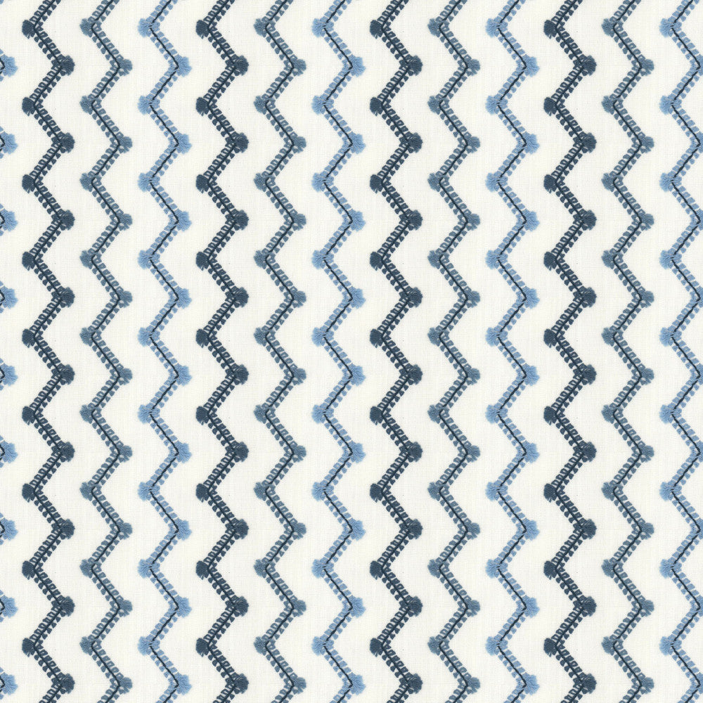 Thatch 3 Wedgewood by Stout Fabric Stout Fabric Thatch 3 WedgewoodFabric RAINBOW LIBRARY POWDER/WEDGEWOOD 100%POL %CEMB INDIA </p><p>Repeat: H: 4.500, V: 2.000 53 in - Fabric Carolina -