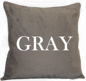 Throw Pillow Gray 92 by Norbar Fabric PILLOW INSERT 100% POLYESTER FRANCE 18" X 18" SQUARE - Fabric Carolina -