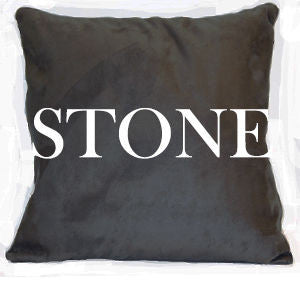 Throw Pillow Stone 90 by Norbar Designer Fabric PILLOW INSERT 100% POLYESTER FRANCE 18" X 18" SQUARE - Swanky Fabrics -