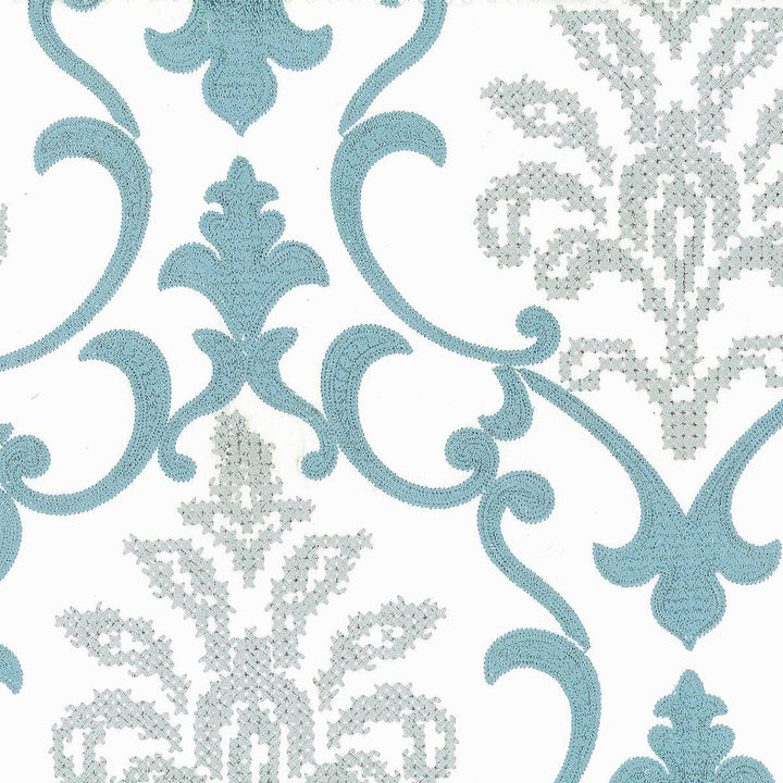 Tiburon 1 Starlight by Stout Fabric EMBROIDERY IV 100%COT %BEMB INDIA </p><p>Repeat: 15.375 51.12 in - Fabric Carolina -
