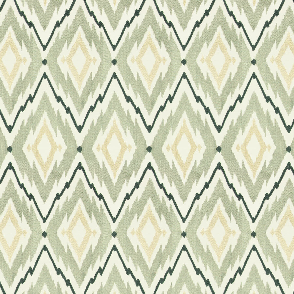 Tightrope 1 Platinum by Stout Fabric Rainbow Library Smoke/Charcoal 68% Polyester 21% Linen 11% Cotton Viscose Embroidery INDIA Horizontal: 6.375 and Vertical: 15.75 52 in - Fabric Carolina -