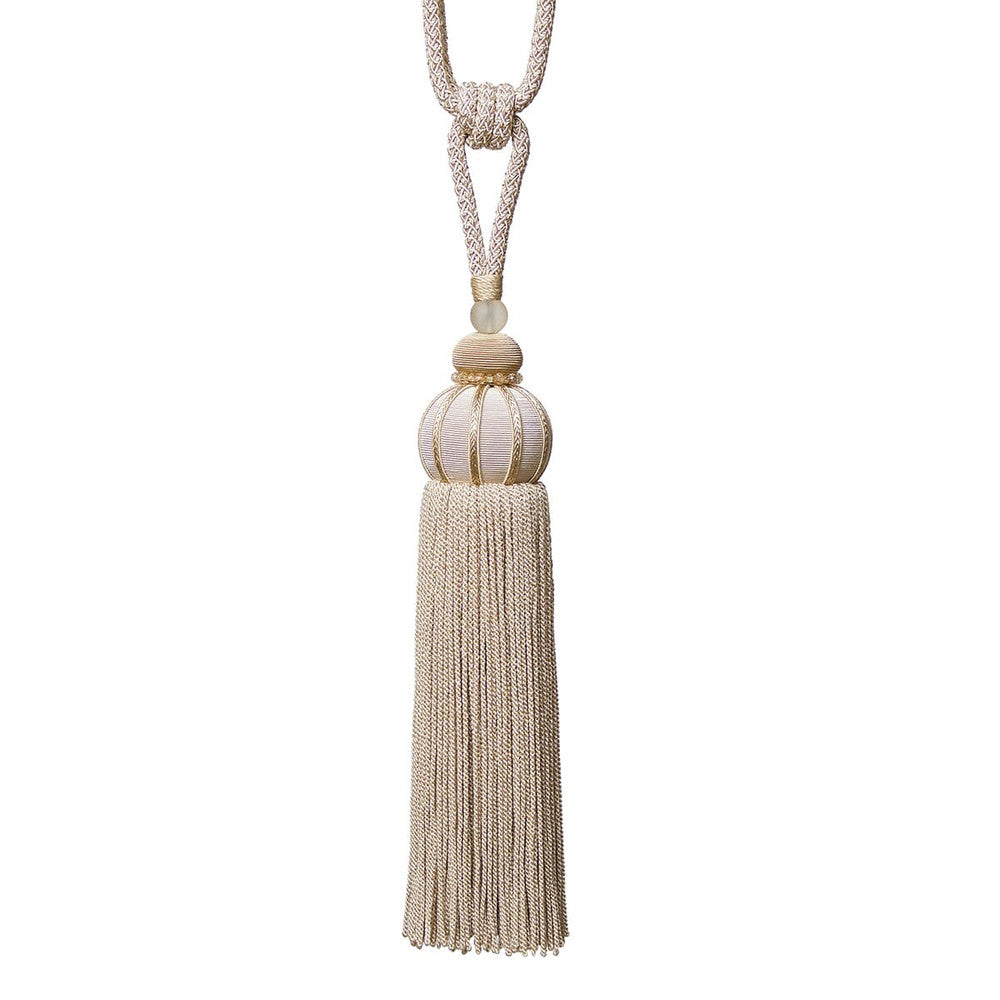 Tiki 1 Sand by Stout Trim BEDAZZLE TRIM 58%SVI 42%COT CHINA Horizontal: 0.000 and Vertical: 0.000 13.5 in - Fabric Carolina -