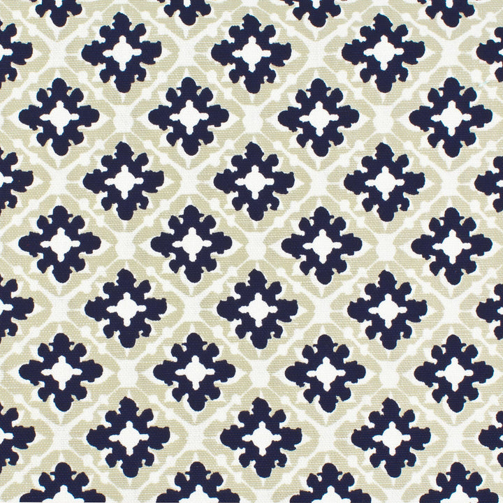 Tile 1 Sand by Aoc Fabric LA BELLA VITA 50%COT 50%LIN USA CATB 117-2013 Horizontal: 2.25 and Vertical: 2.25 54 in - Fabric Carolina -