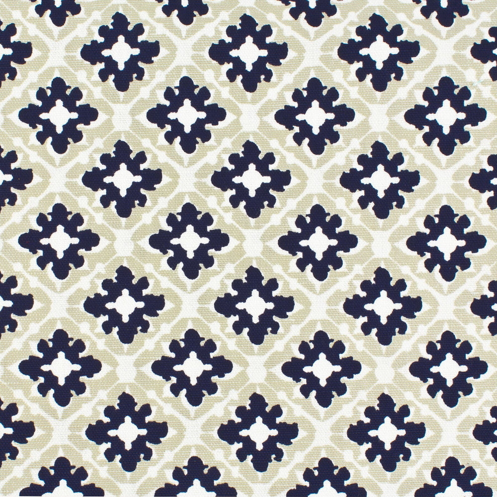 Tile 1 Sand by Aoc Fabric Aoc Fabric Tile 1 SandFabric LA BELLA VITA 50%COT 50%LIN USA </p><p>Repeat: H: 2.250, V: 2.250 54 in - Fabric Carolina -