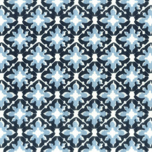 Tile 3 Navy by Aoc Fabric