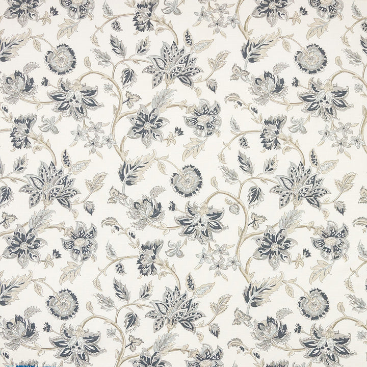 Tiru Vine Charcoal by Kravet Basics Fabric CEYLON COTTON - 100% Pakistan MEDIUM Horizontal: 27 and Vertical: 27 54 - Fabric Carolina -