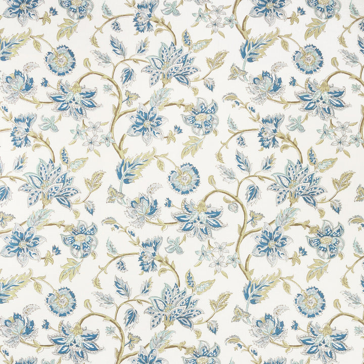 Tiru Vine Seaspray by Kravet Basics Fabric CEYLON COTTON - 100% Pakistan MEDIUM Horizontal: 27 and Vertical: 27 54 - Fabric Carolina -