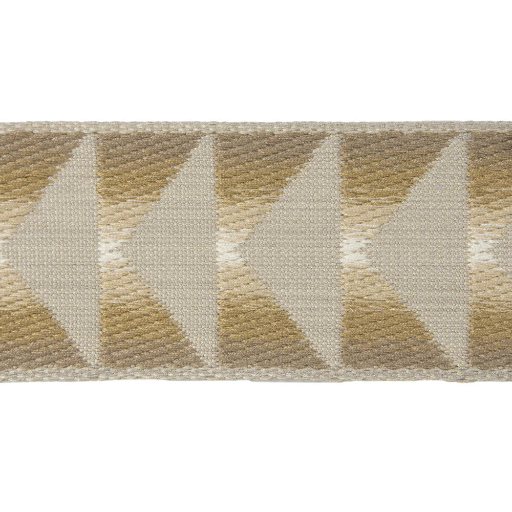Bandeau Oatmeal by Groundworks Trim KELLY WEARSTLER COLLECTION VISCOSE - 100% France Horizontal: and Vertical: 2.5 - Fabric Carolina -