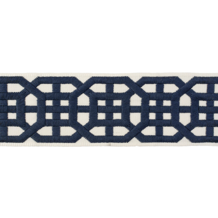 Avignon Tape Navy by Lee Jofa Trim SUZANNE KASLER COLLECTION II RAYON - 63.6%;POLYESTER - 36.4% India Horizontal: 2.4 and Vertical: 3.6 2.5 - Fabric Carolina -