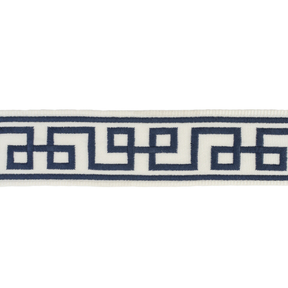 Siene Tape Navy by Lee Jofa Trim SUZANNE KASLER COLLECTION II POLYESTER - 100% India Horizontal: 1.77 and Vertical: 5.12 1.75 - Fabric Carolina -