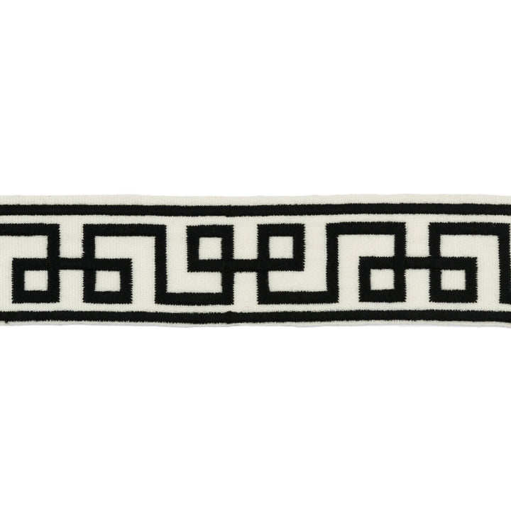 Siene Tape Black by Lee Jofa Trim SUZANNE KASLER COLLECTION II POLYESTER - 100% India Horizontal: 1.77 and Vertical: 5.12 1.75 - Fabric Carolina -