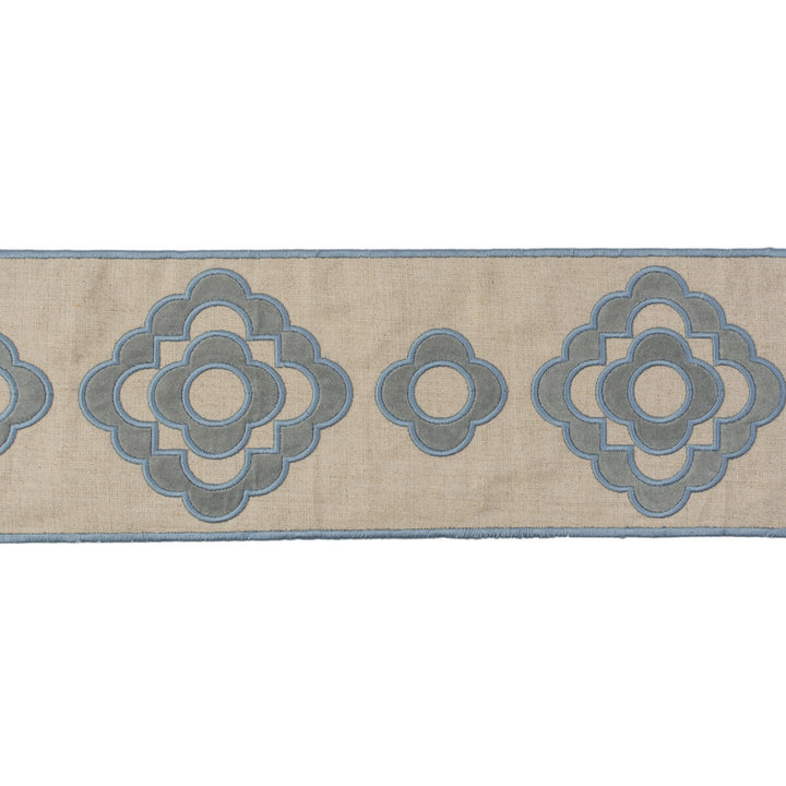 Tremoille Tape Blue by Lee Jofa Trim SUZANNE KASLER COLLECTION II COTTON - 42%;LINEN - 40%;RAYON - 18% India Horizontal: 5.5 and Vertical: 7.88 4.75 - Fabric Carolina -