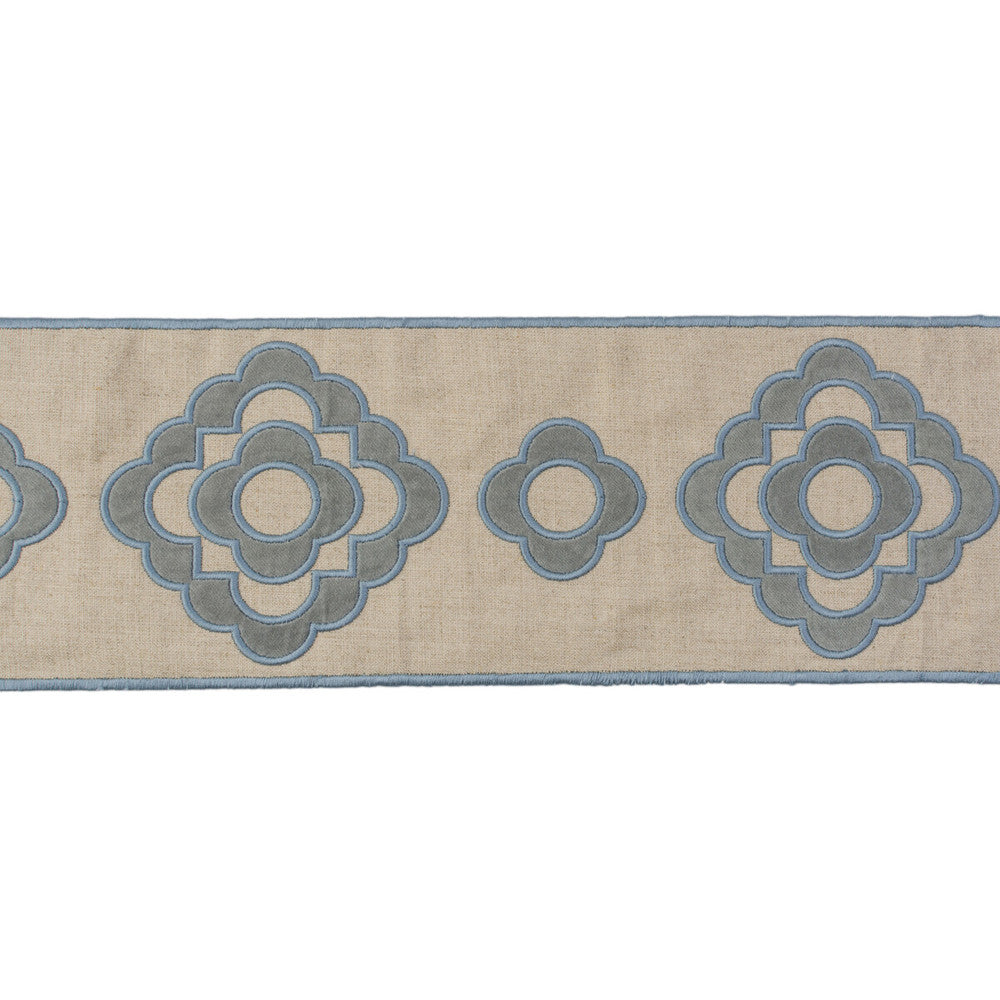 Tremoille Tape Blue by Lee Jofa Trim Lee Jofa Trim Tremoille Tape BlueTrim SUZANNE KASLER COLLECTION II COTTON - 42%;LINEN - 40%;RAYON - 18% India </p><p>Repeat: H: 5.5, V: 7.88 4.75 - Fabric Carolina -