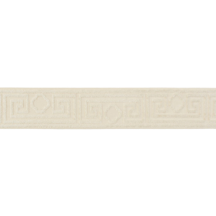 Madeleine Tape White/Ivory by Lee Jofa Trim SUZANNE KASLER COLLECTION II COTTON - 56%;VISCOSE - 44% India Horizontal: and Vertical: 9.25 2.56 - Fabric Carolina -