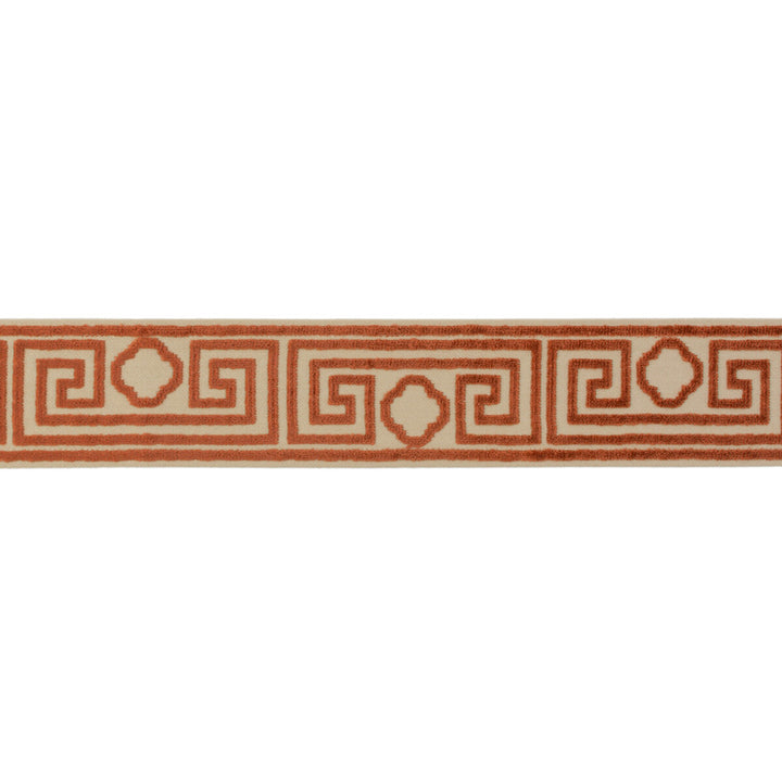 Madeleine Tape Orange/Beige by Lee Jofa Trim SUZANNE KASLER COLLECTION II COTTON - 56%;VISCOSE - 44% India Horizontal: and Vertical: 9.25 2.56 - Fabric Carolina -