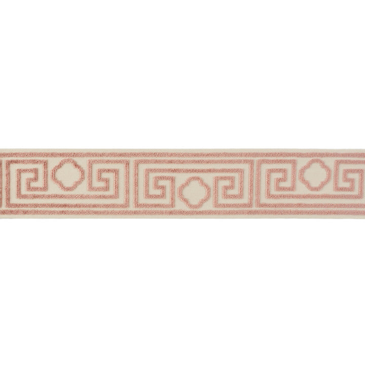 Madeleine Tape Pink/Ivory by Lee Jofa Trim SUZANNE KASLER COLLECTION II COTTON - 56%;VISCOSE - 44% India Horizontal: and Vertical: 9.25 2.56 - Fabric Carolina -
