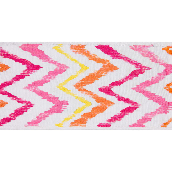 Chev On It Tape Flamingo by Lee Jofa Trim LILLY PULITZER II SPUN POLYESTER - 80%;RAYON - 20% India Horizontal: 18.5 and Vertical: 4.75 4.5 - Fabric Carolina -