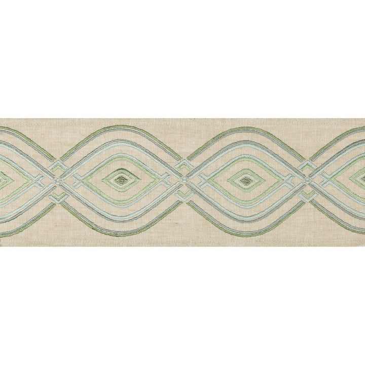Ora Tape Mist by Lee Jofa Trim Lee Jofa Trim Ora Tape MistTrim WESTPORT TRIMMINGS LINEN - 58%;VISCOSE - 30%;SPUN SILK - 12% India </p><p>Repeat: H: 5, V: 5.24 5 - Fabric Carolina -