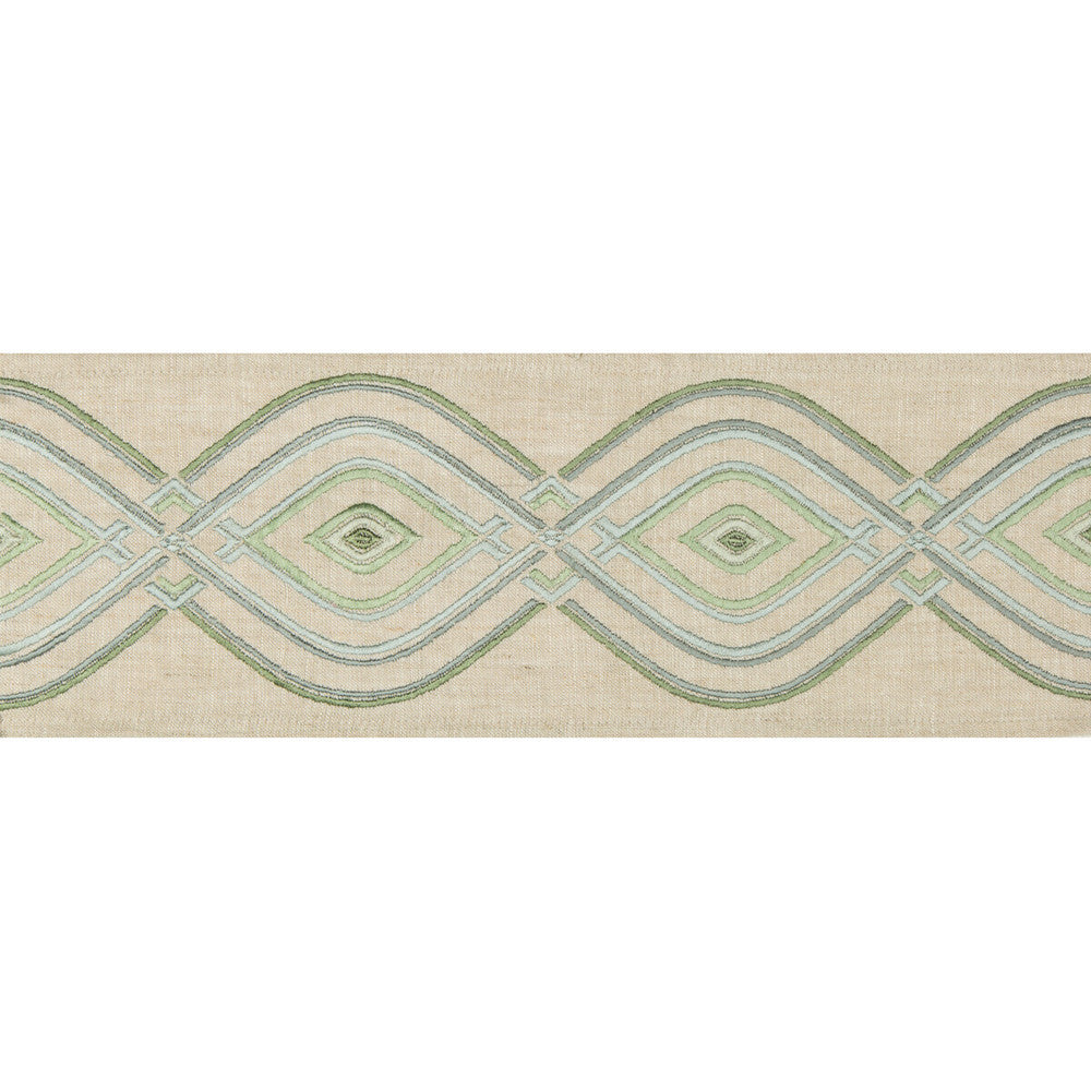 Ora Tape Mist by Lee Jofa Trim WESTPORT TRIMMINGS LINEN - 58%;VISCOSE - 30%;SPUN SILK - 12% India LIGHT Horizontal: 5 and Vertical: 5.24 5 - Fabric Carolina -