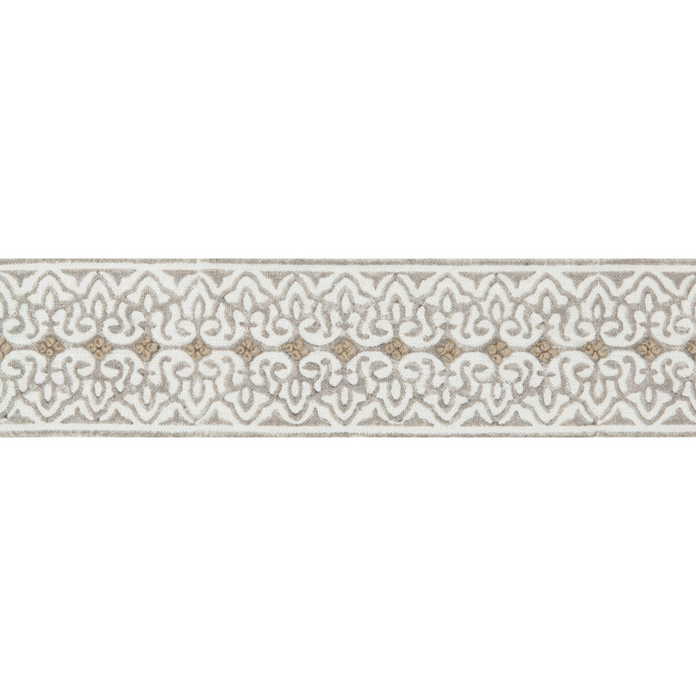 Paige Tape Pebble by Lee Jofa Trim WESTPORT TRIMMINGS LINEN - 93%;COTTON - 7% India Horizontal: 2.6 and Vertical: 0.75 2.6 - Fabric Carolina -