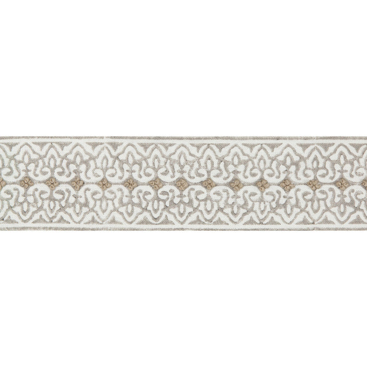 Paige Tape Pebble by Lee Jofa Designer Trim WESTPORT TRIMMINGS LINEN - 93%;COTTON - 7% India - Horizontal: 2.6 and Vertical: 0.75 2.6 - Swanky Fabrics -