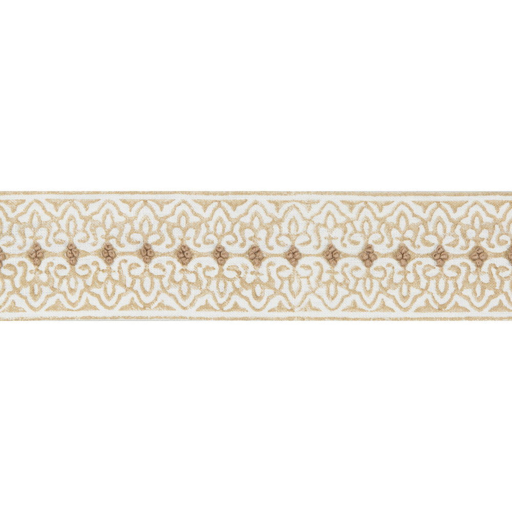 Paige Tape Sand by Lee Jofa Designer Trim WESTPORT TRIMMINGS LINEN - 93%;COTTON - 7% India Horizontal: 2.6 and Vertical: 0.75 2.6 - Swanky Fabrics -