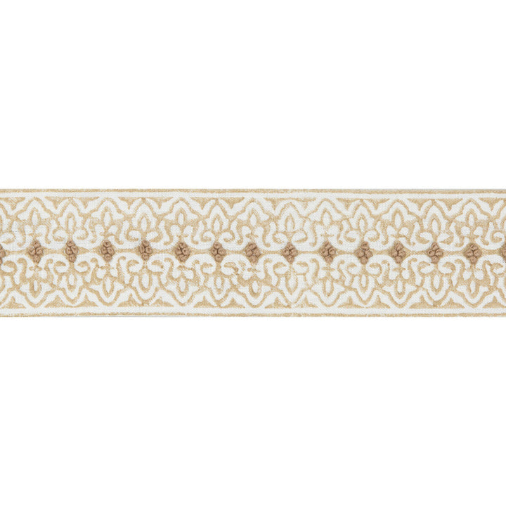 Paige Tape Sand by Lee Jofa Designer Trim WESTPORT TRIMMINGS LINEN - 93%;COTTON - 7% India Horizontal: 2.6 and Vertical: 0.75 2.6 - Swanky Fabrics -