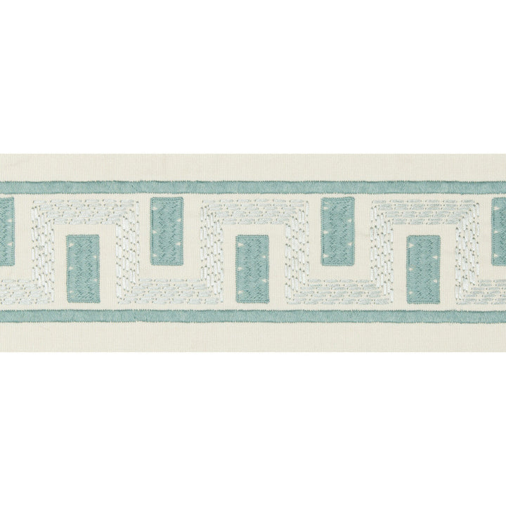 Seacliffe Tape Aqua by Lee Jofa Trim Lee Jofa Trim Seacliffe Tape AquaTrim WESTPORT TRIMMINGS COTTON - 58%;SPUN POLYESTER - 31%;VISCOSE - 11% India </p><p>Repeat: H: 3.14, V: 3.93 3.14 - Fabric Carolina -