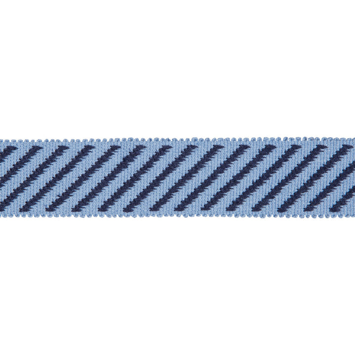 Cabana Pool/Navy by Groundworks Trim KELLY WEARSTLER TRIMMINGS III LINEN - 100% China Horizontal: 0.43 and Vertical: 0 1.13 - Fabric Carolina -